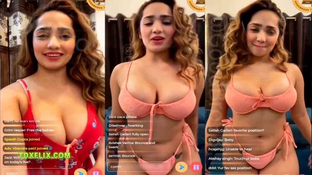 Aditi Mistry Nude Live in Orange Bra Panty